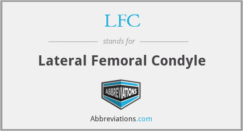 What does lateral condyle stand for?
